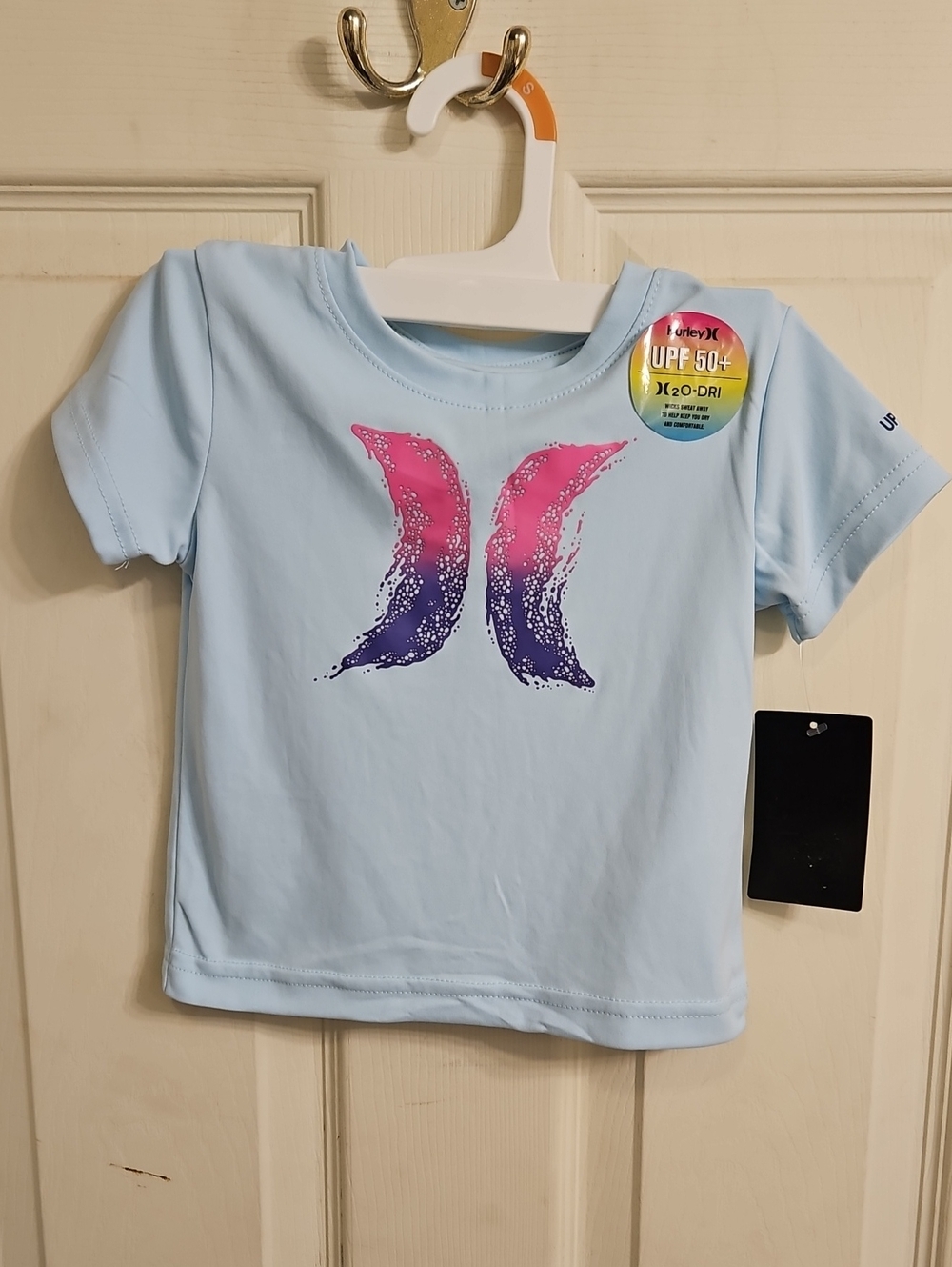 Hurley Girl Top with Pink & Purple Graphic